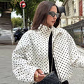 HXAO Polka Dot Bomber Jacket